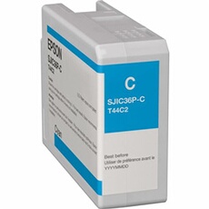 SJIC36P(C) - 80 ml - cyan - original - cartouche d'encre - pour ColorWorks CW-C6000Ae, CW-C6000Pe, CW-C6500Ae, CW-C6500Pe