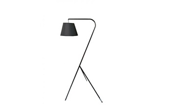 lampadaire meubletmoi lampadaire abat-jour noir et trépied original moyen modèle - shine m