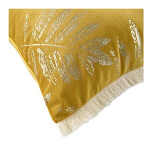 Coussin Déhoussable 45x45 Cm Alden - Coton Imprimé Or Douceur D'Intérieur