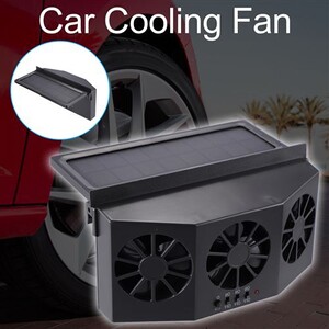 Ventilateur Échappement Voiture Solaire - Rafraîchisseur Fenêtre Automobile Énergie Solaire