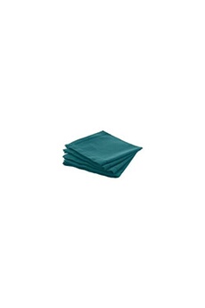serviette de table atmosphera lot de 4 serviette de table chambray - l 40 cm x l 40 cm - bleu cabard