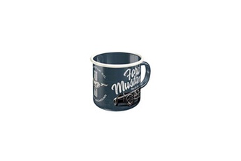 tasse et mugs nostalgic art merchandising nostalgic art - mug publicitaire en métal émaillé 360 ml ford mustang