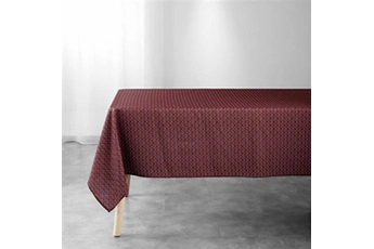nappe de table douceur d'interieur nappe rectangle imprimé éventails artchic - bordeaux - 150 x 240 cm
