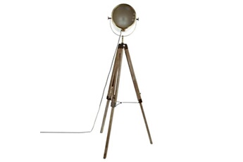 lampe de lecture paris prix lampadaire métal et bois ebor bronze atmosphera h 152 cm