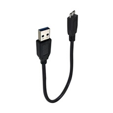 CABLE USB 3.0 VERS MICRO B 3.0 20 CM NOIR CABLE USB 3.0 VERS MICRO B 3.0 20 CM NOIR