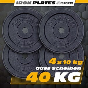 Scsports® Jeu De Disques D'entraînement - 2,5 Kg, Plaques 2 X 125 Kg 30 31 Mm En Fonte Noir Set De Disques De Poids Plaques Pour Halteres Fitness Musculation A Domicile Gym Scsports® Jeu De Disques D'entraînement - 2,5 Kg, Plaques 2 X 125 Kg 30 31 Mm En Fonte Noir Set De Disques De Poids Plaques Pour Halteres Fitness Musculation A Domicile Gym