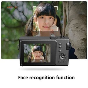 Andoer Appareil Photo Numérique 1080P 48MP - Écran 2,8" Zoom 8X - Compact Rechargeable Pour Débutants, Enfants Et Adultes (Noir)