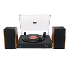 vinyle Halterrego Chicago av 2 enceintes externes RMS * 2 3 vitesses Bluetooth IN RCA OUT USB adaptateur inclus Neuf - vue 6