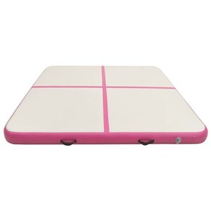 VIDAXL Tapis gonflable de gymnastique avec pompe 500x100x20cm PVC Vert VIDAXL Tapis gonflable de gymnastique avec pompe 500x100x20cm PVC Vert