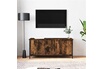 vidaXL Meuble TV avec portes chêne fumé 102x35x45 cm bois d'ingénierie photo 2