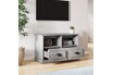 vidaXL Meuble TV gris béton 80x35x50 cm bois d'ingénierie photo 1
