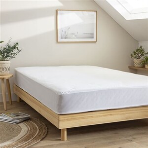 Protège matelas en coton 160x200 cm MOLLETON, par Soleil d'ocre - Maison Protège matelas en coton 160x200 cm MOLLETON, par Soleil d'ocre - Maison