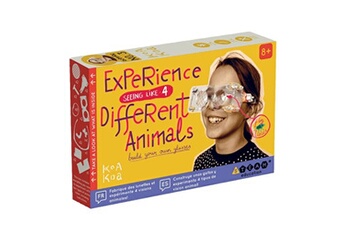 jeu de construction magnétique koa koa - construis des lunettes qui simulent la vision animale