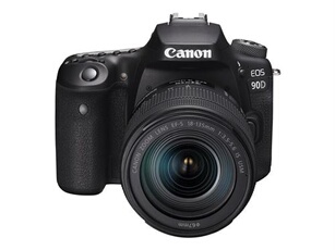 Eos 90D - Appareil Photo Numérique - Reflex - 32.5 Mp - 4K / 30 Pi/S - 7.5X Zoom Optique Objectif Ef-S 18 - 135 Mm Is Usm - Wi-Fi, Bluetooth