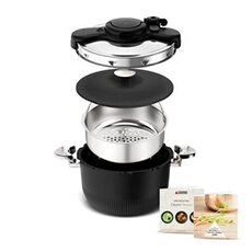 Autocuiseur Clipso Tempo 3-in-1 Cocotte-minute, Faitout, Cocotte a four P4810700