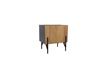table d'appoint concept usine meuble d'appoint vintage bois clair avec placard sequoia