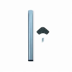 Pied réglable pour table D. 60 x 870 mm en acier peint aluminium - 3048025