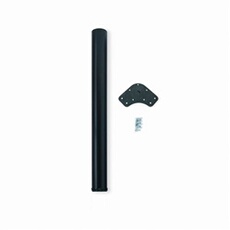 Pied réglable pour table D. 60 x 870 mm en acier peint noir - 3048014