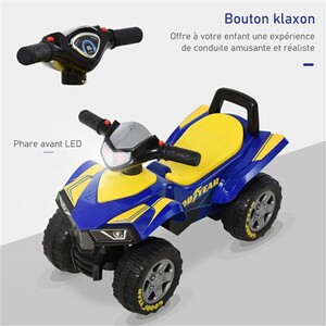 Moto Electrique Enfant Porteur Enfants Quad 18-36 Mois Effets