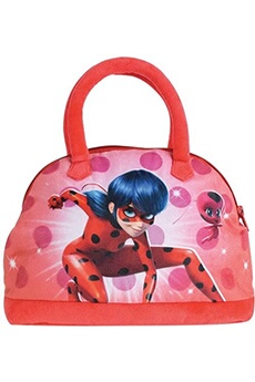 sac enfants jemini miraculous - sac à main lady bug +/-27 cm pour enfant fille, rouge