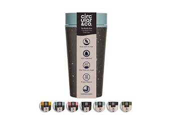 tasse et mugs generique circular&co. tasse à café to go - bleu noir et lointain - 340ml