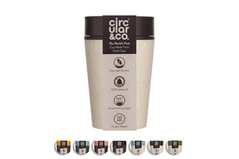 tasse et mugs generique circular&co. tasse à café to go - crème et noir cosmique - 227ml