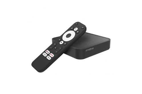 Box Android Strong Leap-S3 boitier multimédia Streaming Google TV, 4K, HDR,  Dolby Atmos/-Vision, Chromecast, Assistant Vocal Google, Netflix, Disney +,  Prime Vidéo