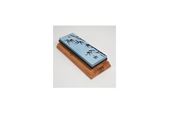 couteau kotai set d'aiguisage : pierre à eau grain 400/1000, socle antidérapant, aplanisseur de pierre et guide d'angle à 15 degrés - - corindon200