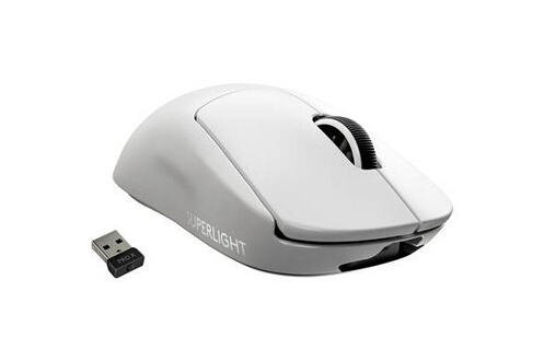 Souris Logitech PRO X SUPERLIGHT Wireless Gaming Mouse - Souris - optique -  5 boutons - sans fil - 2.4 GHz - récepteur USB Logitech LIGHTSPEED - blanc