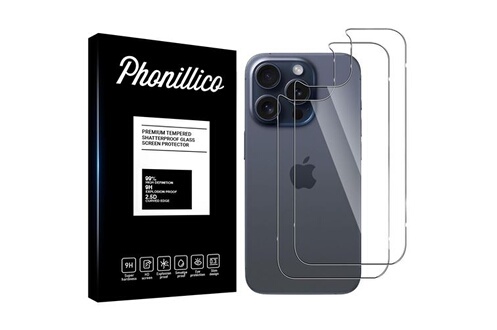 Verre Trempé pour iPhone 15 PRO [Pack 2] Film Vitre Protection Ecran  Phonillico®