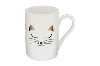 tasse et mugs pylones mug 30 cl - schluck white cat -