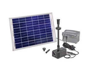 Set pompe solaire 101780 avec éclairage, avec batterie de stockage