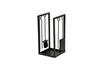 AUBRY GASPARD - Porte-bûches + 4 accessoires de cheminée en métal noir photo 2