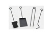 AUBRY GASPARD - Porte-bûches + 4 accessoires de cheminée en métal noir photo 3
