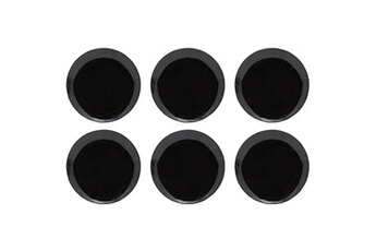 vaisselle aubry gaspard - assiettes en porcelaine noire (lot de 6)