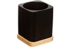 Five Simply Smart Brosse WC noir et bois - 9x9x35.5cm photo 3