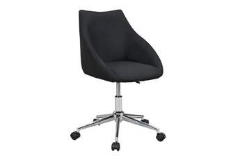 fauteuil de bureau vente-unique chaise de bureau - tissu - noir - hauteur ajustable - reza