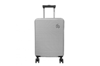valise david jones valise cabine passe-partout rigide abs tsa 52.50cm argent