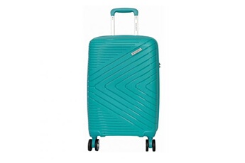 valise david jones valise cabine rigide pete tsa 56cm bleu turquoise