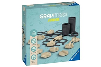 maquette ravensburger gravitrax junior set d'extension rails - my trax 35 pièces - circuits de billes - dès 3 ans - 27401 -