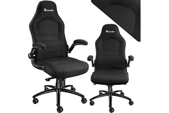 fauteuil de bureau tectake chaise de bureau ergonomique springsteen - noir
