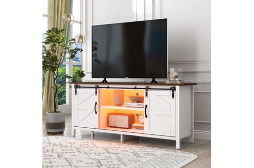 Meubles TV Xiaogazi Grand meuble TV avec étagères réglables pour