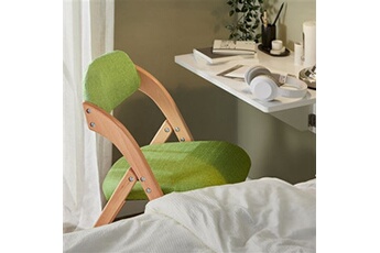 chaise sobuy fst92-gr chaise pliante en bois avec assise et dossier rembourrés fauteuil chaise