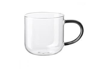 tasse et mugs asa - mug en verre coppa 400ml - gris -