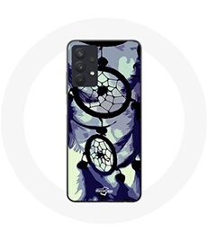 Coque Samsung Galaxy A32 4G Attrape Rêve violet gris et Noir