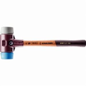 Halder 3726050 Maillet Renforcé Boîtier Acier 50mm Caoutchouc Plastique Multicolore