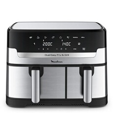 friteuse a air Dual Easy Fry & Grill Inox 2 tiroirs EZ905D20