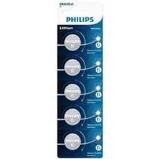 Pack de 5 piles Philips CR2025 3V