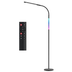 RGB Lampadaire LED, luminosité et température de couleur réglables, 130cm