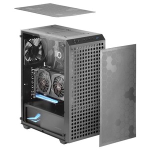 Boîtier PC ATX Semi-Tour CoolBox F-750 Noir - Avec 2 Ventilateurs, Support ATX, 6 Emplacements Extension